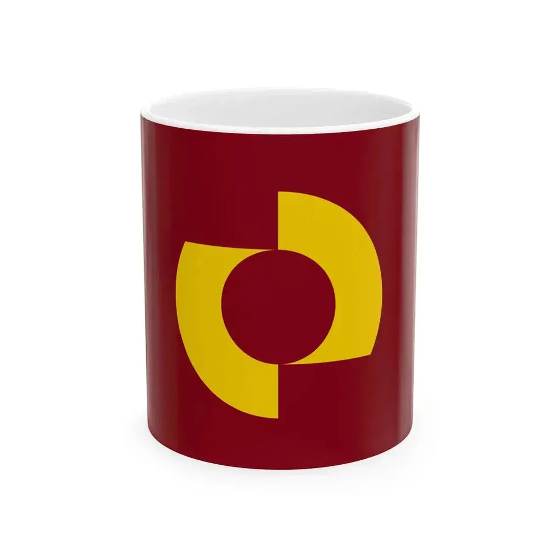 Flag of Izumozaki Niigata Amber variant (Japan) White Coffee Mug 11oz - Go Mug Yourself