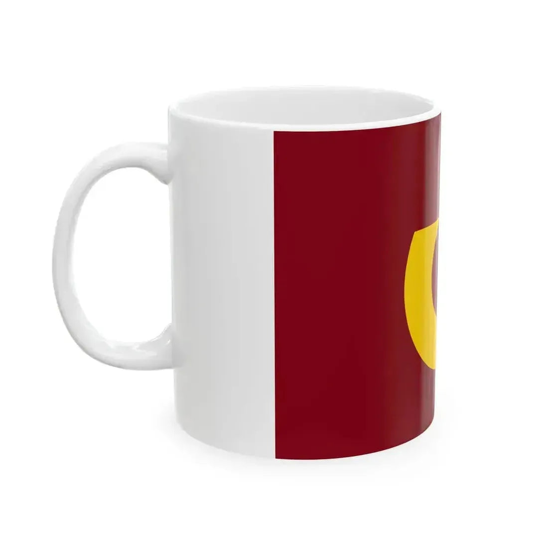 Flag of Izumozaki Niigata Amber variant (Japan) White Coffee Mug - Go Mug Yourself