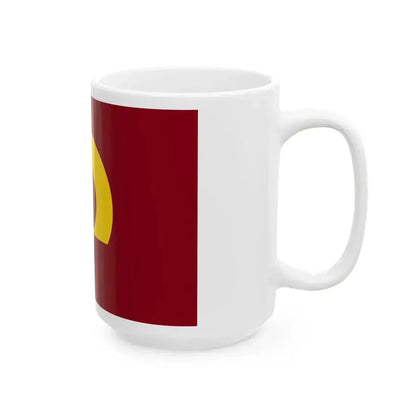 Flag of Izumozaki Niigata Amber variant (Japan) White Coffee Mug - Go Mug Yourself