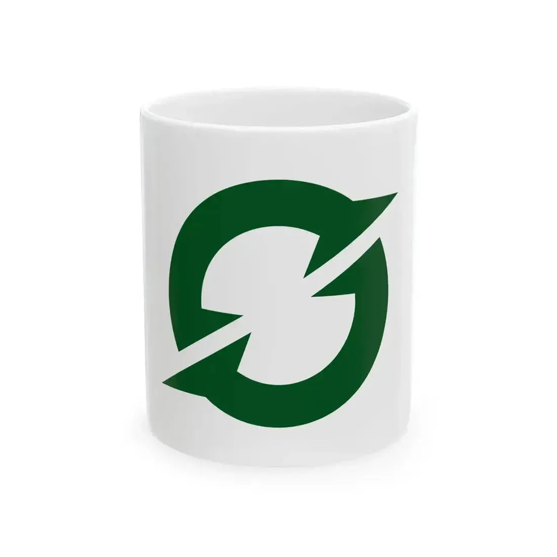 Flag of Izushi Hyogo 1958-2005 (Japan) White Coffee Mug 11oz - Go Mug Yourself