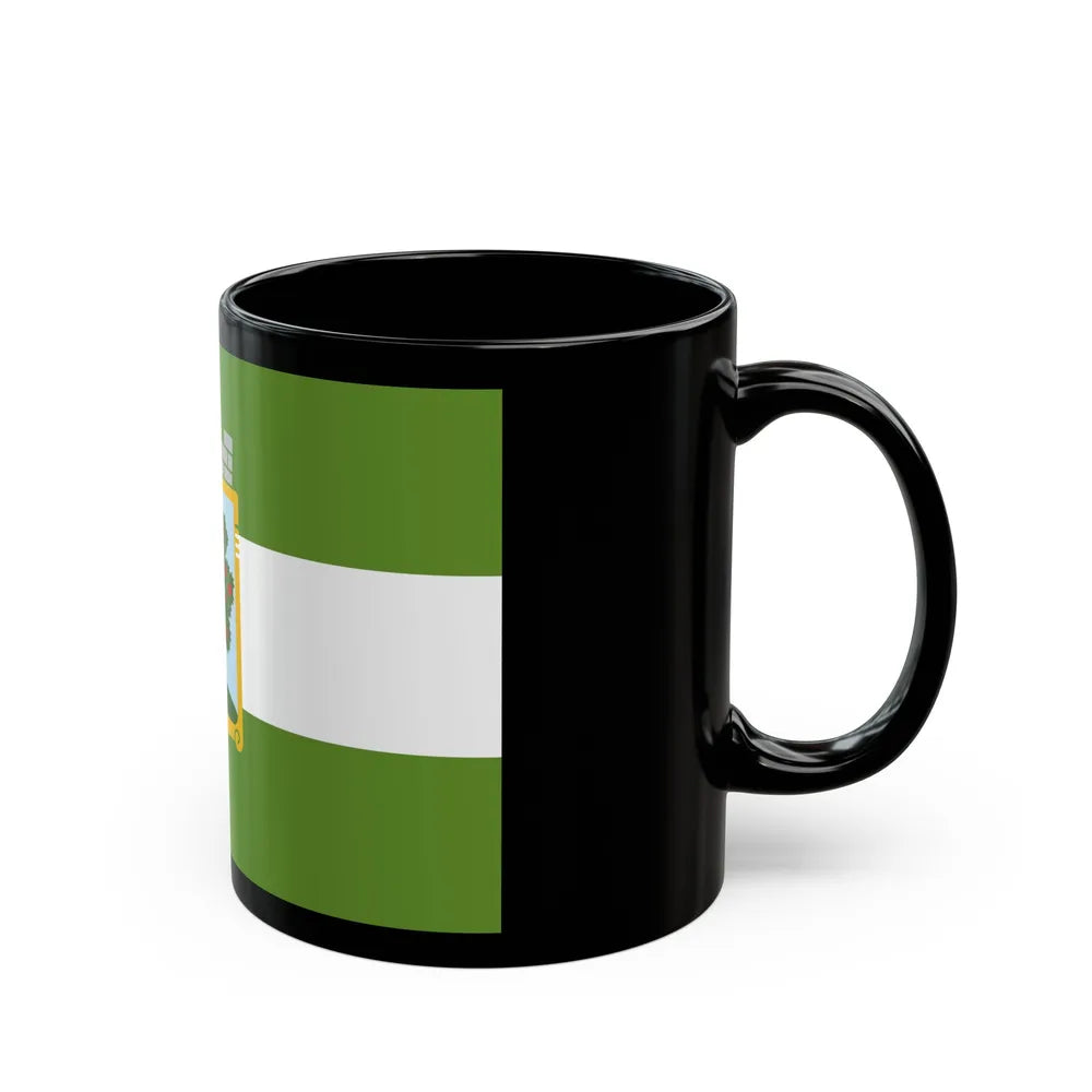 Flag of Jablonec nad Nisou Czech Republic - Black Coffee Mug-Go Mug Yourself