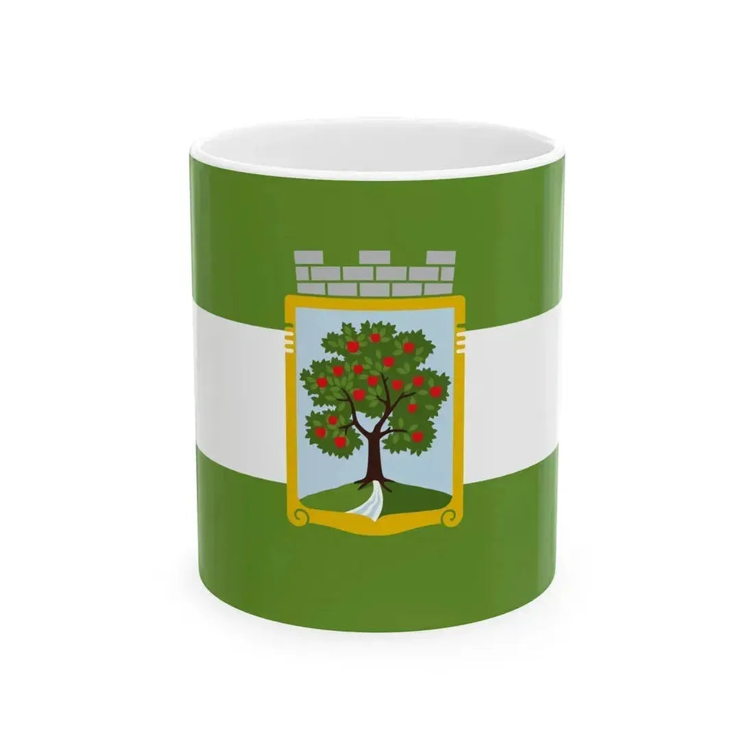 Flag of Jablonec nad Nisou Czech Republic - White Coffee Mug 11oz - Go Mug Yourself