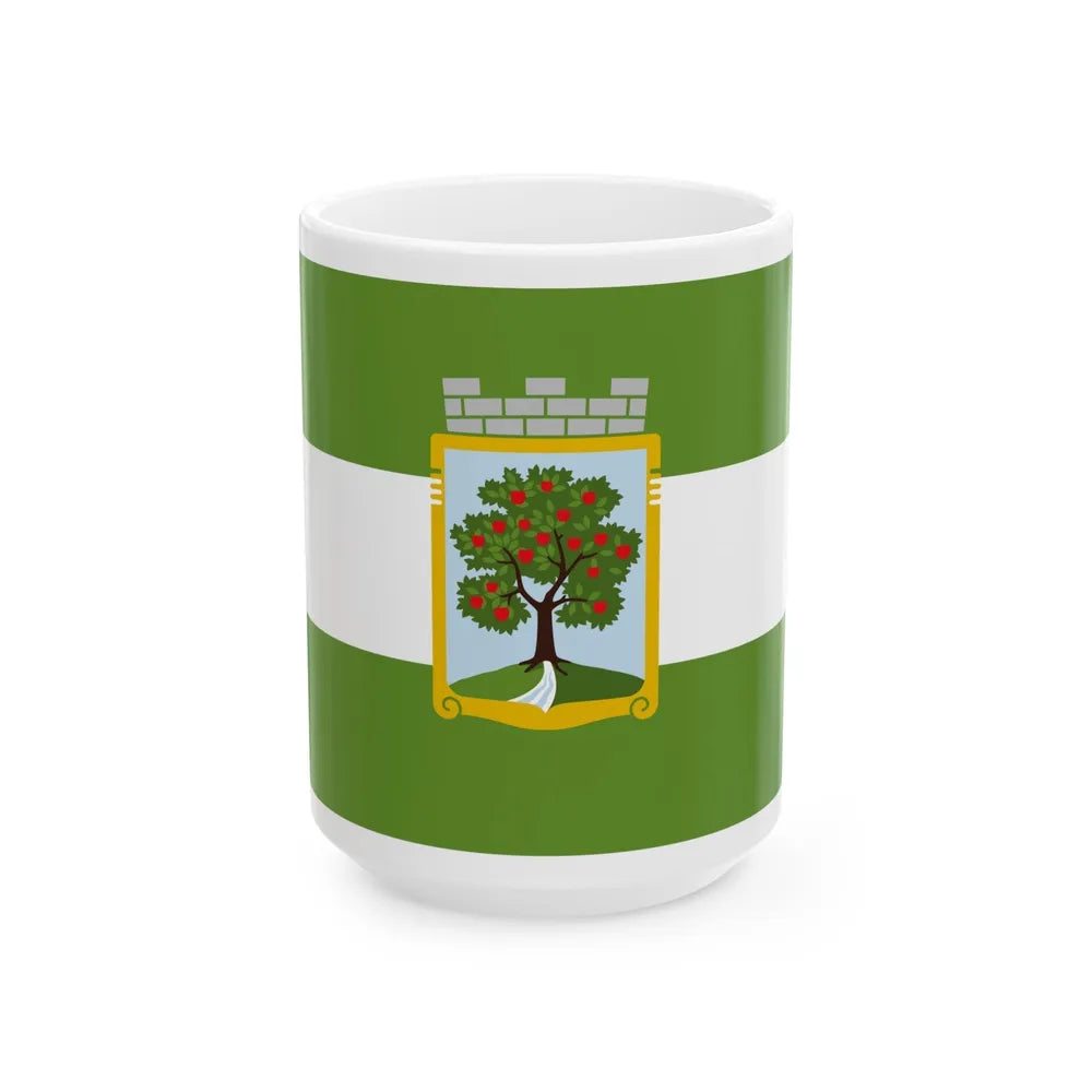 Flag of Jablonec nad Nisou Czech Republic - White Coffee Mug-15oz-Go Mug Yourself