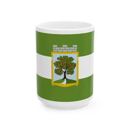 Flag of Jablonec nad Nisou Czech Republic - White Coffee Mug 15oz - Go Mug Yourself