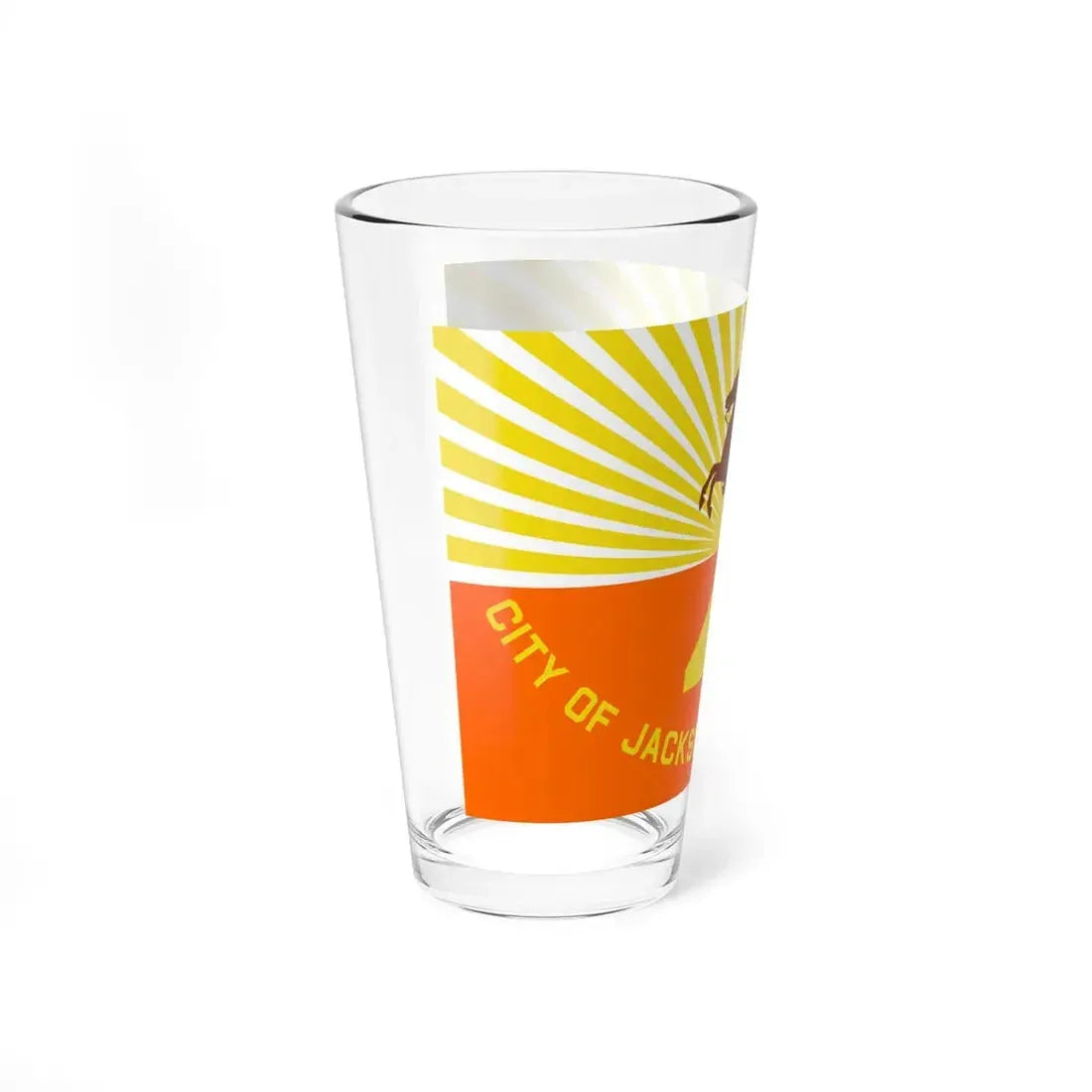Flag of Jacksonville Florida (United States) Pint Glass 16oz - Go Mug Yourself