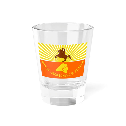 Flag of Jacksonville Florida (United States) Shot Glass 1.5oz 1.5oz - Go Mug Yourself