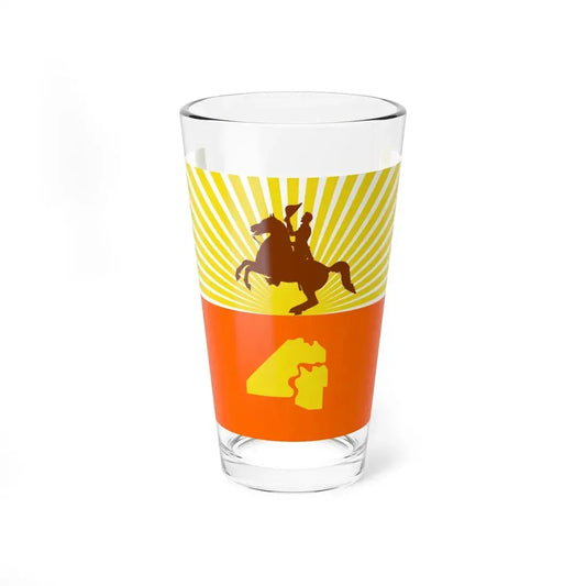 Flag of Jacksonville Florida variant (United States) Pint Glass 16oz 16oz - Go Mug Yourself
