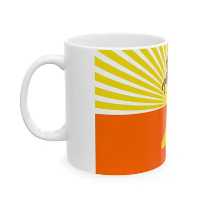 Flag of Jacksonville Florida variant (United States) White Coffee Mug - Go Mug Yourself