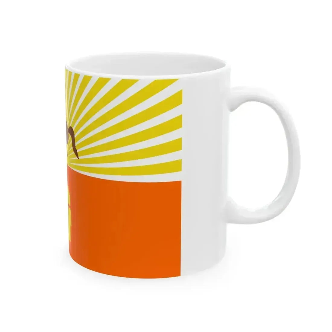 Flag of Jacksonville Florida variant (United States) White Coffee Mug - Go Mug Yourself