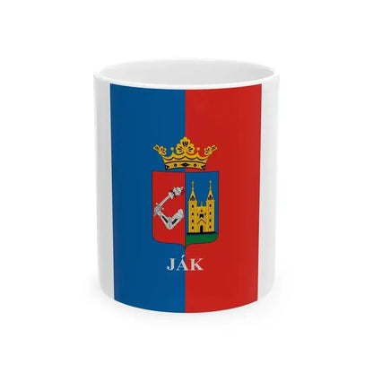 Flag of Jak (Hungary) White Coffee Mug 11oz - Go Mug Yourself