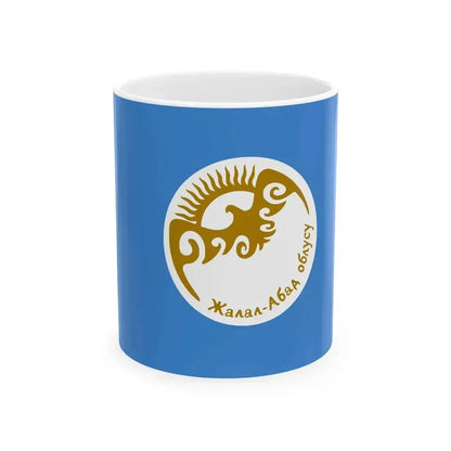 Flag of Jalal-Abad Region (Kyrgyzstan) White Coffee Mug 11oz - Go Mug Yourself