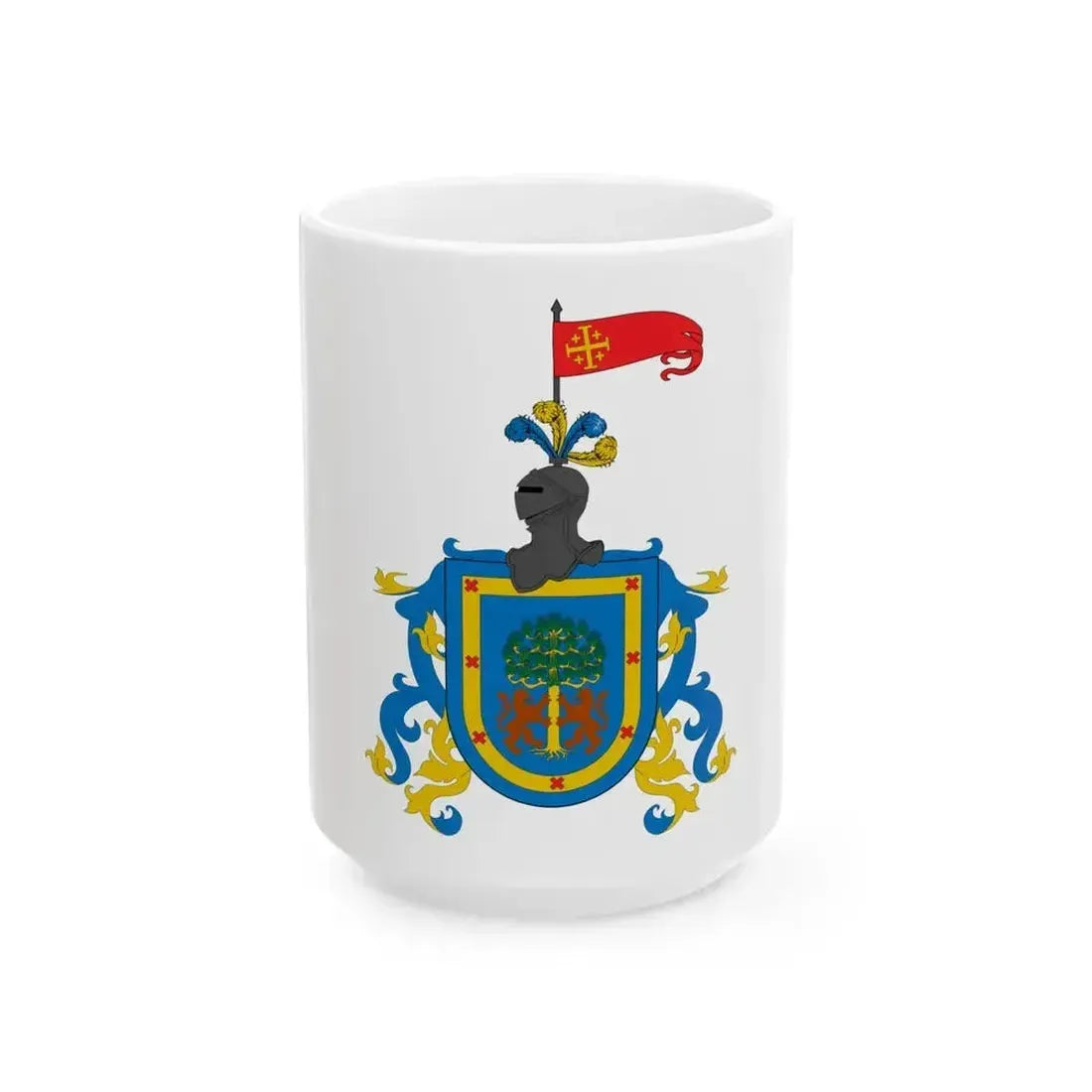 Flag of Jalisco heraldry (Mexico) White Coffee Mug 15oz - Go Mug Yourself