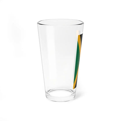 Flag of Jamaica vertical (Jamaica) Pint Glass 16oz - Go Mug Yourself