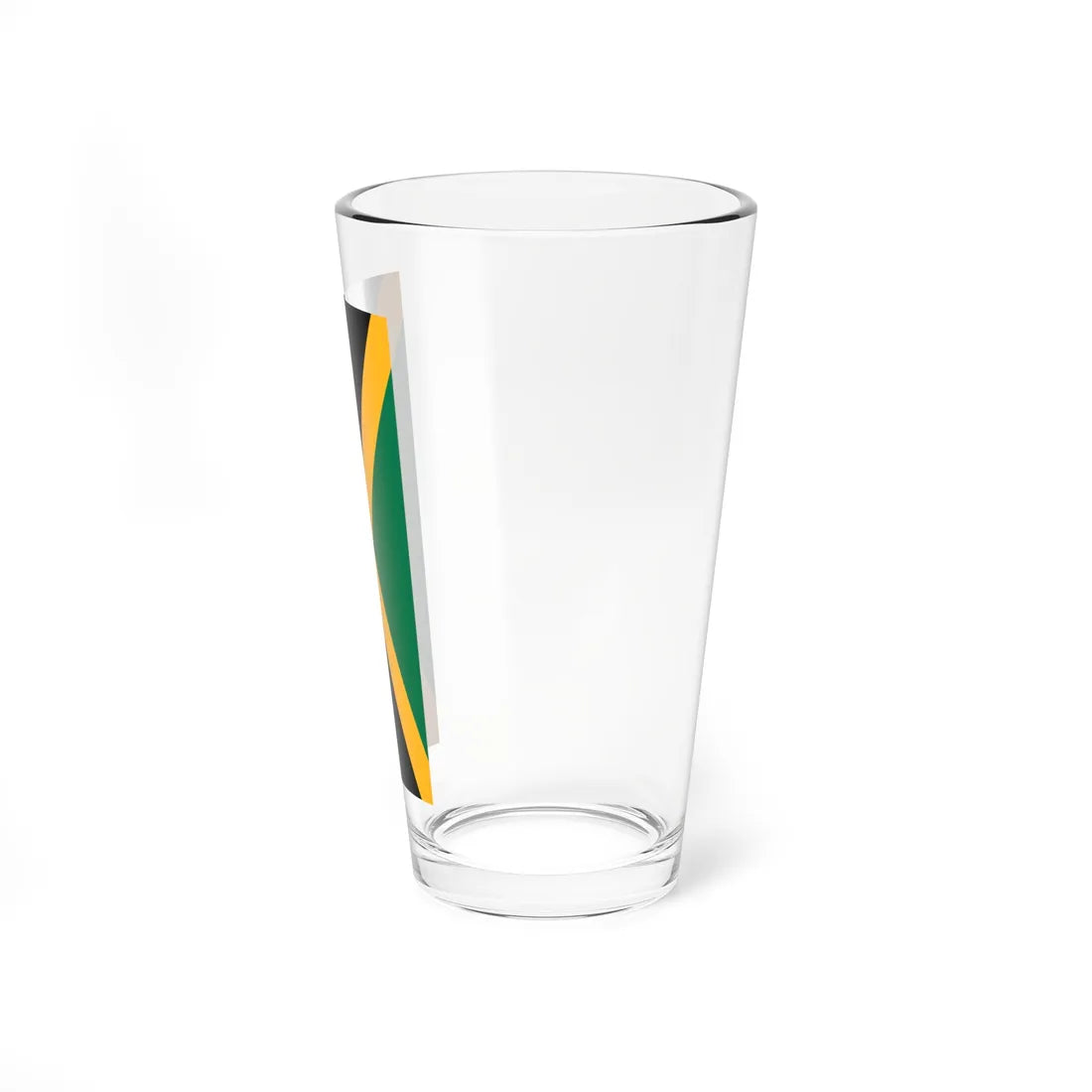 Flag of Jamaica vertical (Jamaica) Pint Glass 16oz - Go Mug Yourself
