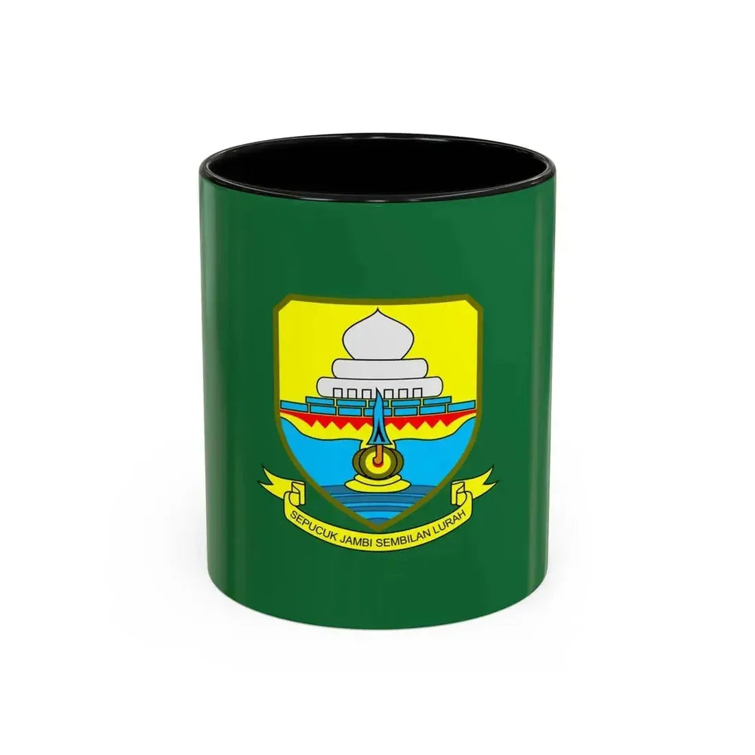Flag of Jambi Indonesia - Accent Coffee Mug 11oz Black - Go Mug Yourself