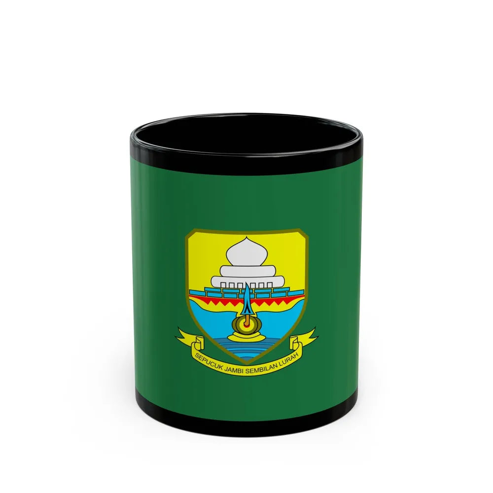 Flag of Jambi Indonesia - Black Coffee Mug-11oz-Go Mug Yourself