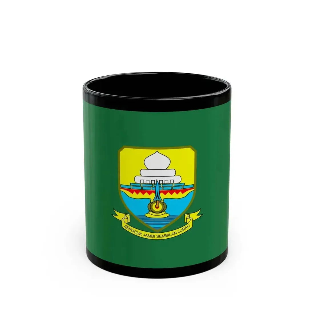 Flag of Jambi Indonesia - Black Coffee Mug 11oz - Go Mug Yourself