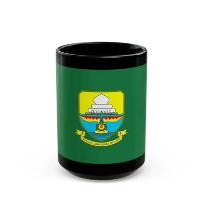 Flag of Jambi Indonesia - Black Coffee Mug 15oz - Go Mug Yourself