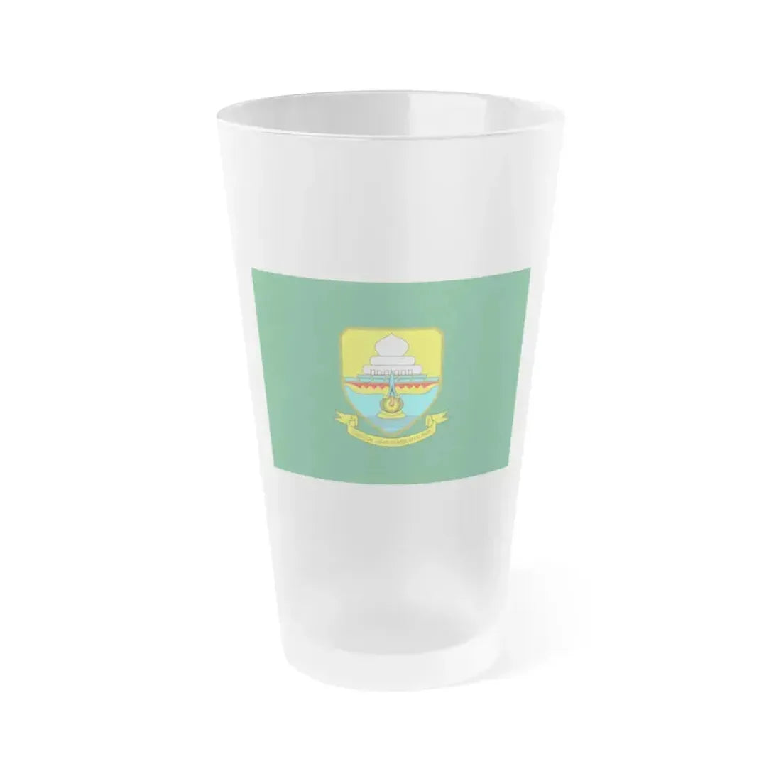 Flag of Jambi Indonesia - Frosted Pint Glass 16oz 16oz Frosted - Go Mug Yourself