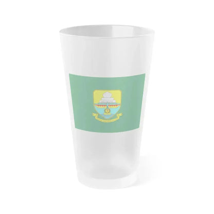 Flag of Jambi Indonesia - Frosted Pint Glass 16oz 16oz Frosted - Go Mug Yourself