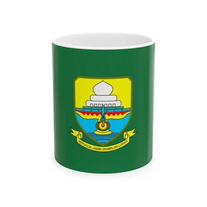 Flag of Jambi Indonesia - White Coffee Mug-11oz-Go Mug Yourself