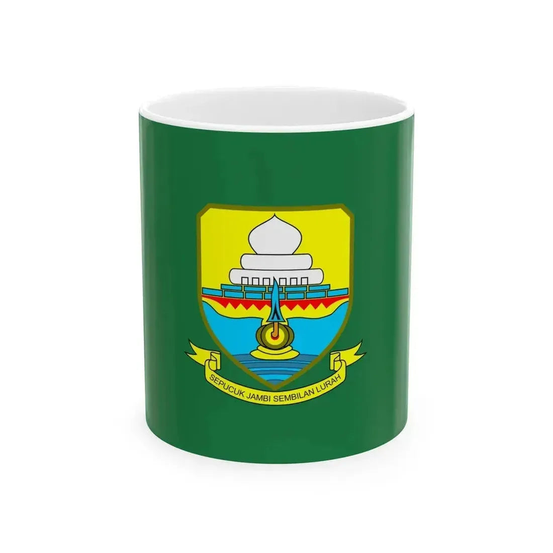 Flag of Jambi Indonesia - White Coffee Mug 11oz - Go Mug Yourself