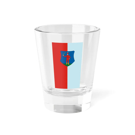 Flag of Janoshaza vertical (Hungary) Shot Glass 1.5oz 1.5oz - Go Mug Yourself