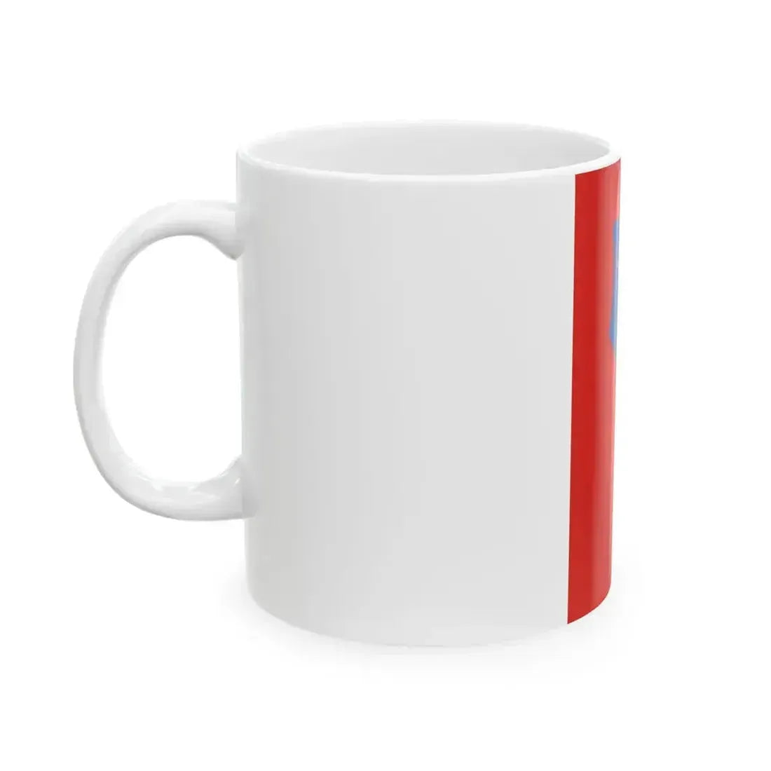 Flag of Janoshaza vertical (Hungary) White Coffee Mug - Go Mug Yourself