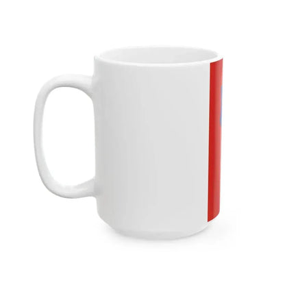 Flag of Janoshaza vertical (Hungary) White Coffee Mug - Go Mug Yourself