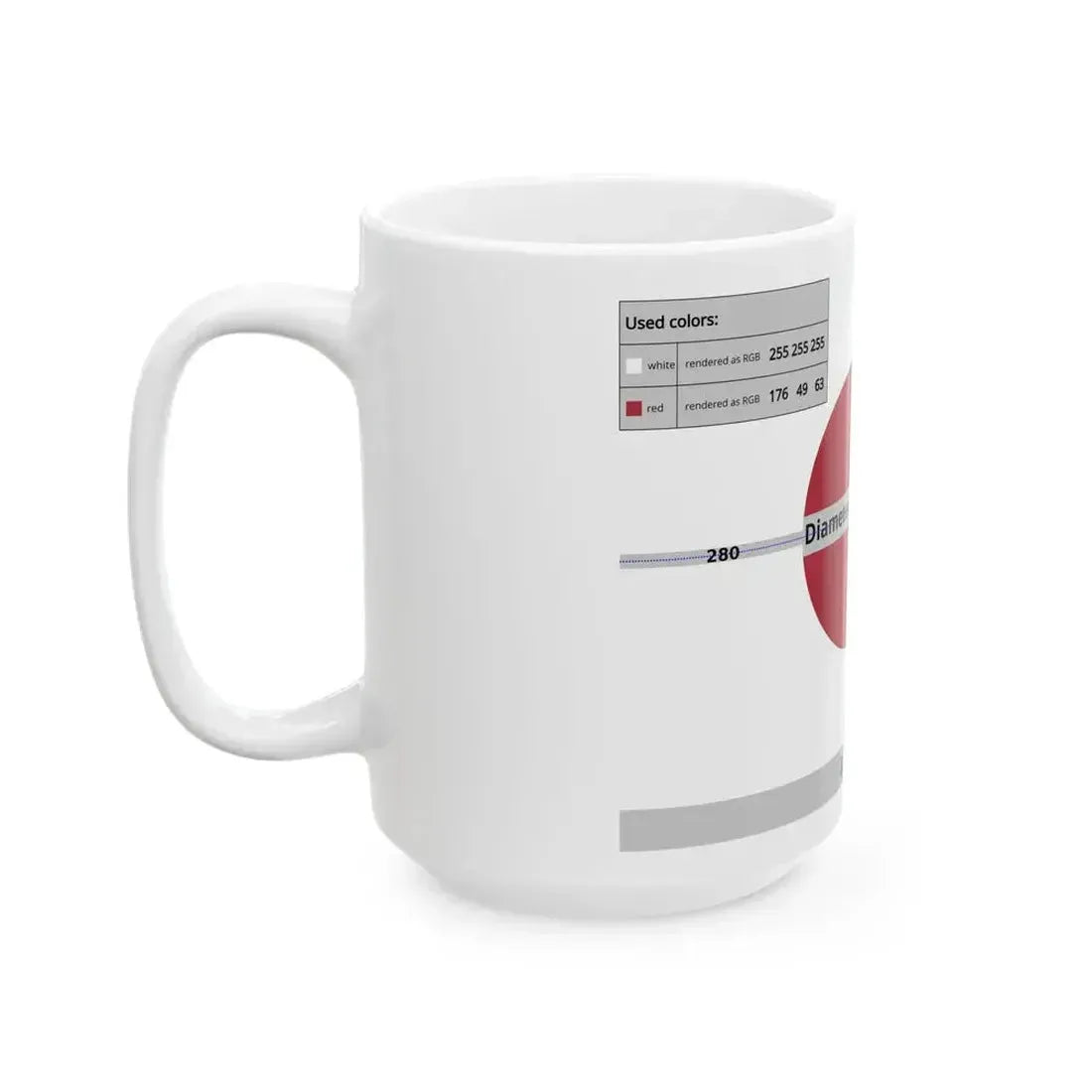 Flag of Japan 1870-1999 - Construction sheet (Japan) White Coffee Mug - Go Mug Yourself