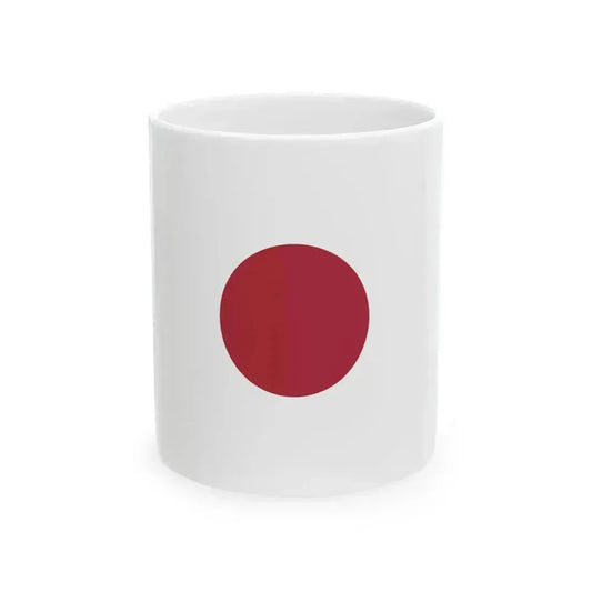 Flag of Japan 1870-1999 vertical (Japan) White Coffee Mug 11oz - Go Mug Yourself