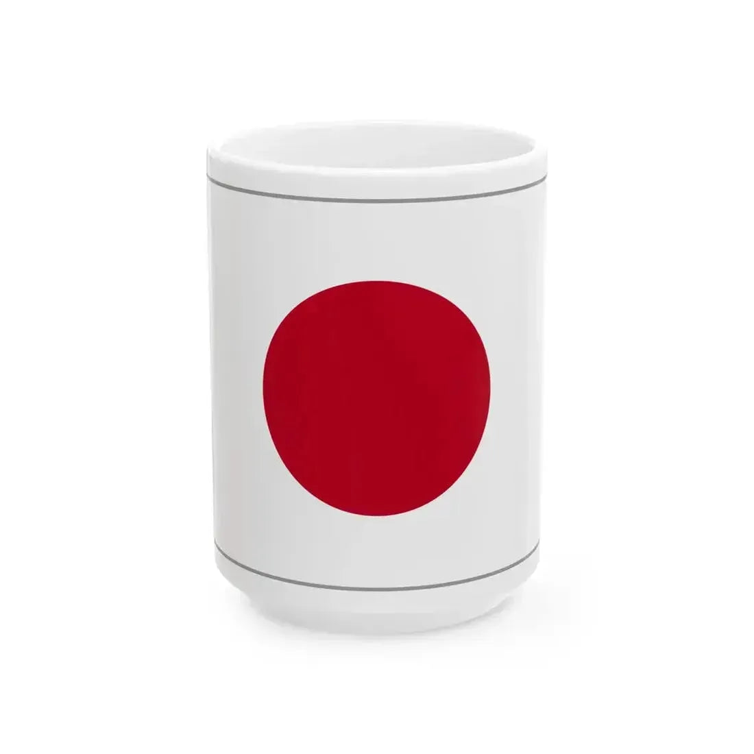 Flag of Japan bordered (Japan) White Coffee Mug 15oz - Go Mug Yourself