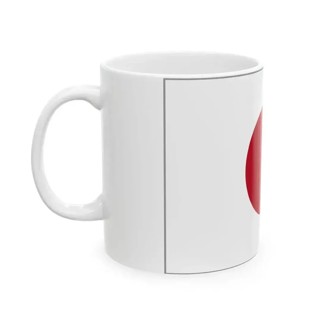 Flag of Japan bordered (Japan) White Coffee Mug - Go Mug Yourself