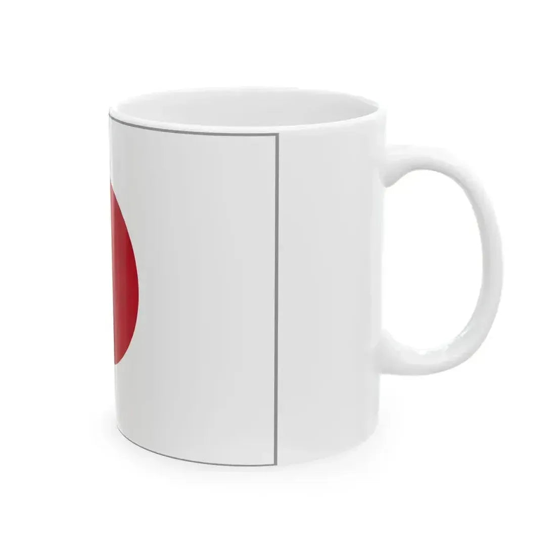 Flag of Japan bordered (Japan) White Coffee Mug - Go Mug Yourself
