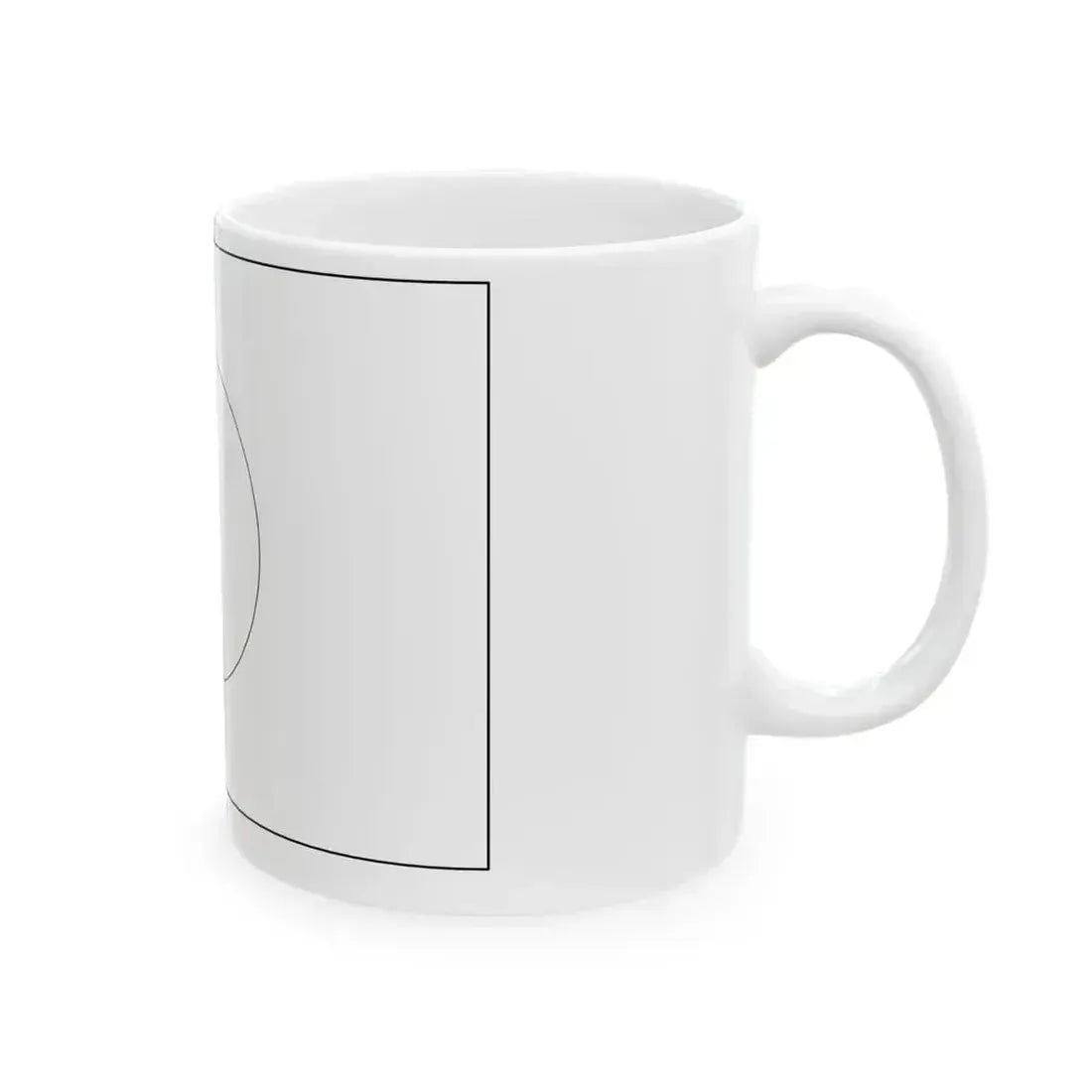 Flag of Japan colouring page (Japan) White Coffee Mug - Go Mug Yourself