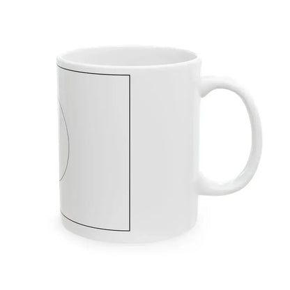 Flag of Japan colouring page (Japan) White Coffee Mug - Go Mug Yourself