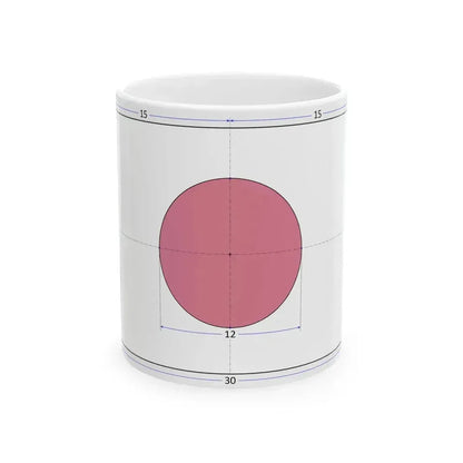 Flag of Japan construction sheet (Japan) White Coffee Mug 11oz - Go Mug Yourself