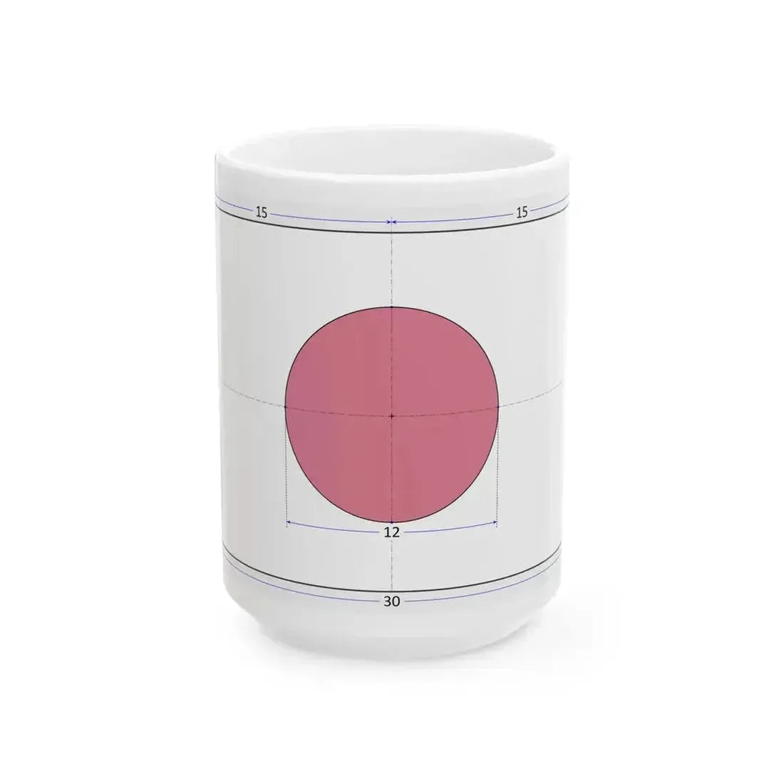 Flag of Japan construction sheet (Japan) White Coffee Mug 15oz - Go Mug Yourself