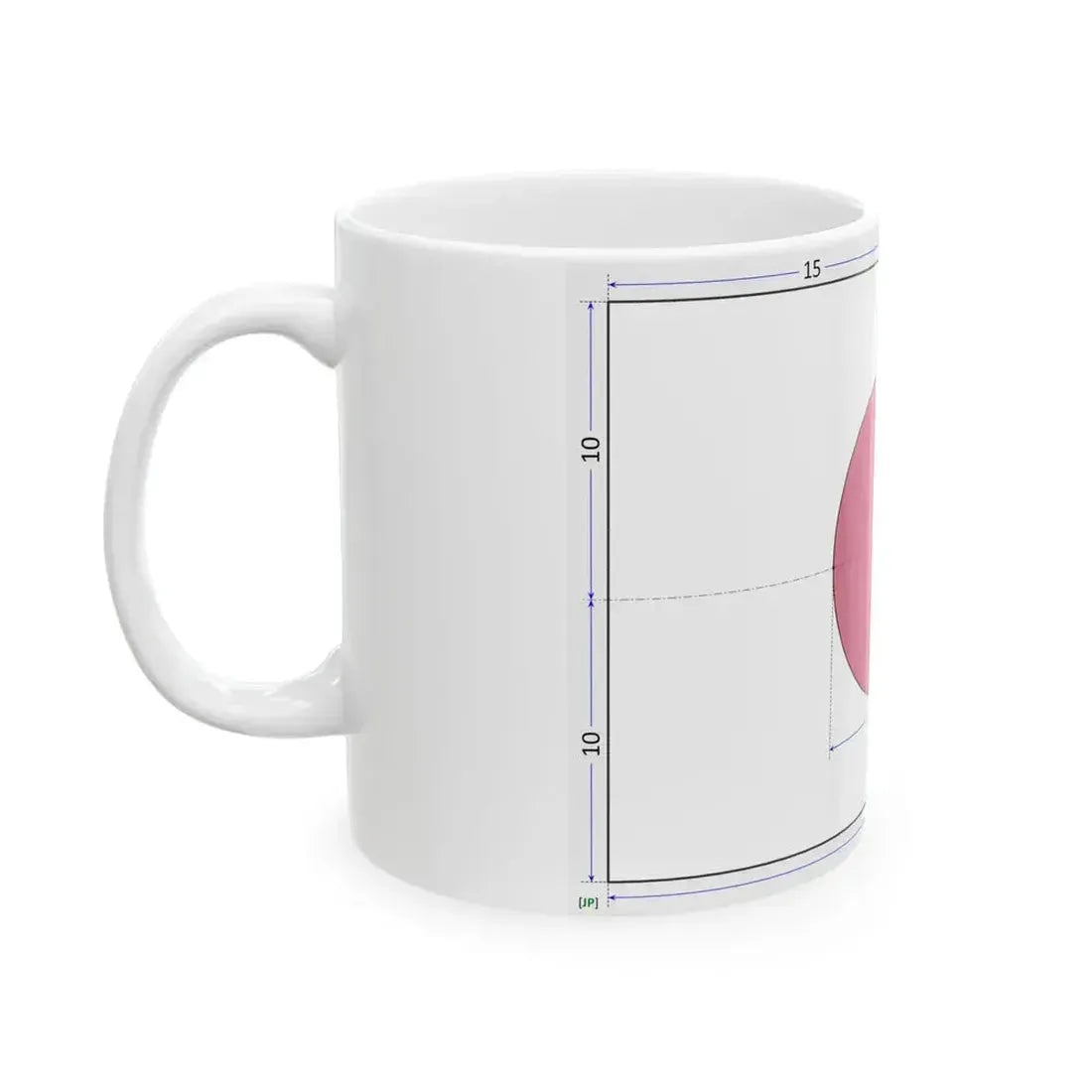 Flag of Japan construction sheet (Japan) White Coffee Mug - Go Mug Yourself