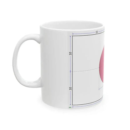 Flag of Japan construction sheet (Japan) White Coffee Mug - Go Mug Yourself