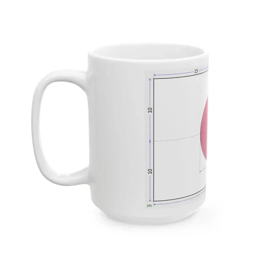 Flag of Japan construction sheet (Japan) White Coffee Mug - Go Mug Yourself