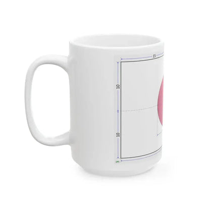 Flag of Japan construction sheet (Japan) White Coffee Mug - Go Mug Yourself