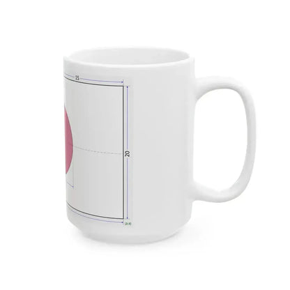 Flag of Japan construction sheet (Japan) White Coffee Mug - Go Mug Yourself