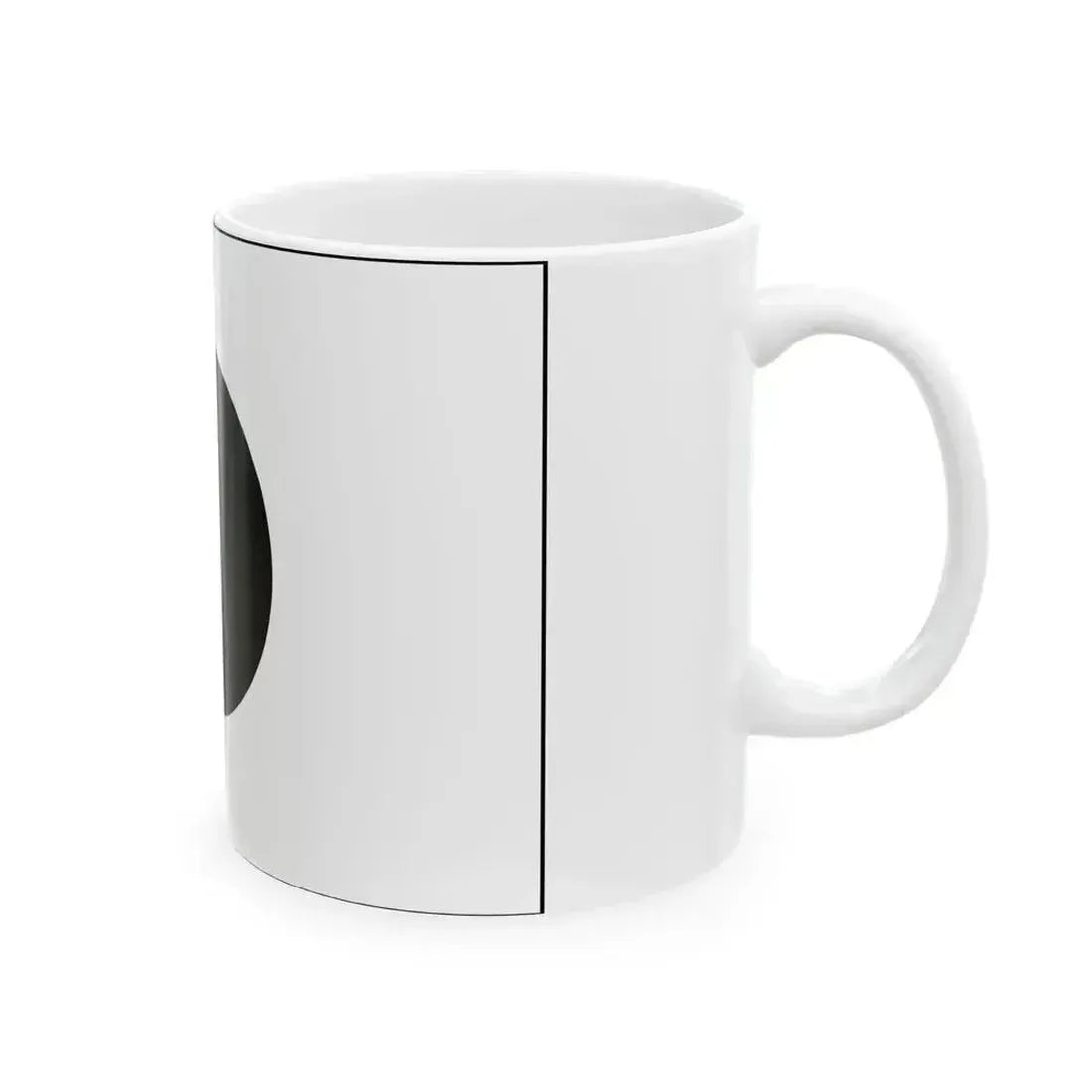 Flag of Japan monocrome (Japan) White Coffee Mug - Go Mug Yourself