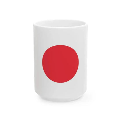 Flag of Japan Pantone (Japan) White Coffee Mug 15oz - Go Mug Yourself