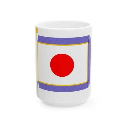 Flag of Japan parade (Japan) White Coffee Mug 15oz - Go Mug Yourself
