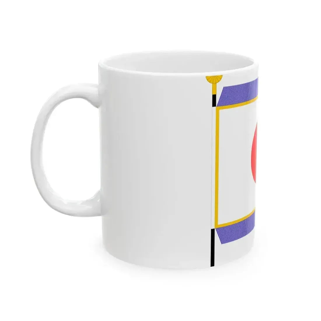 Flag of Japan parade (Japan) White Coffee Mug - Go Mug Yourself