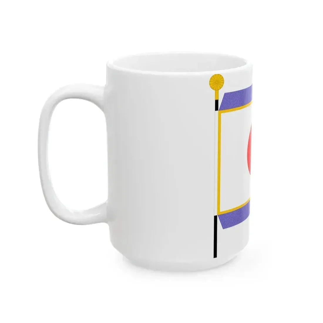 Flag of Japan parade (Japan) White Coffee Mug - Go Mug Yourself