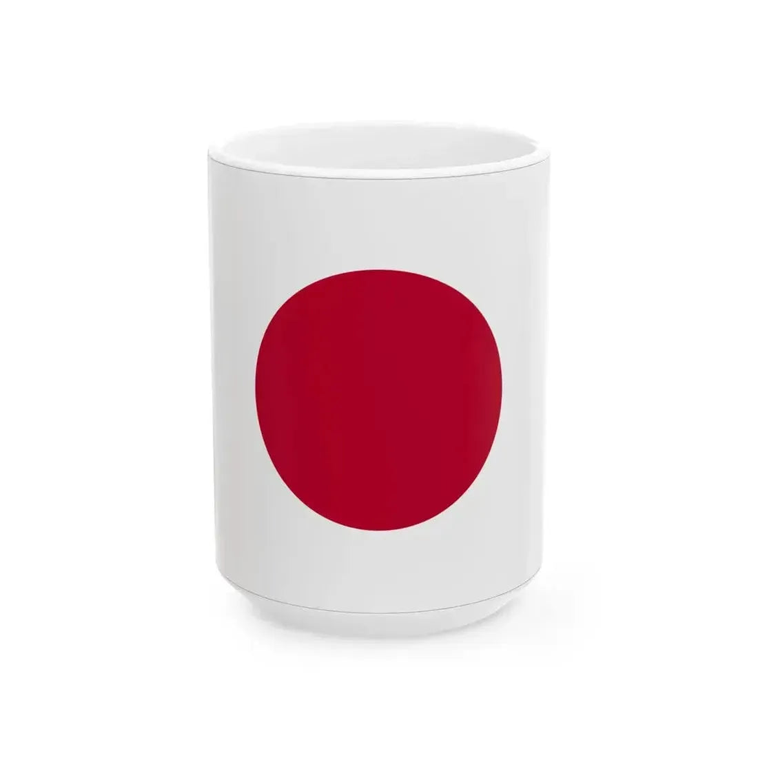 Flag of Japan with border (Japan) White Coffee Mug 15oz - Go Mug Yourself