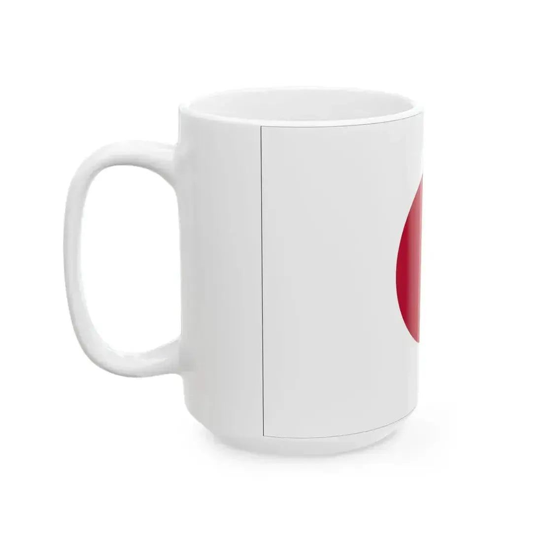 Flag of Japan with border (Japan) White Coffee Mug - Go Mug Yourself